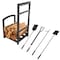 Hastings Home Hastings Home Fireplace Tool Set and Rack, Black 202164PTZ - alternate 3